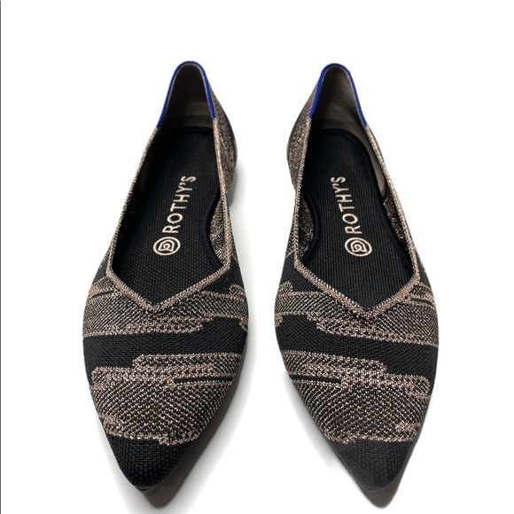 Rothy’s | The Point in Golden Shimmer 9 - Picture 2 of 15